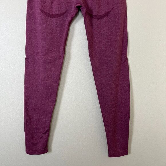 NVGTN Women Size L Rose Burgundy Contour Seamless Leggings Workout Gym Yoga - Picture 7 of 10